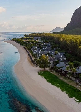 O plajă albă din Mauritius