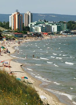 Plajă populată din Nessebar