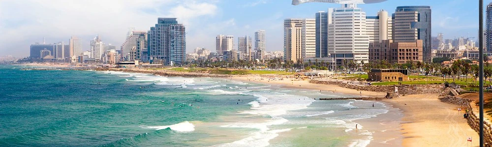 O zonă de plajă din Israel