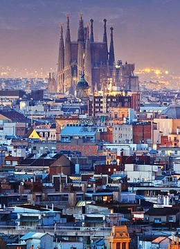 Peisaj panoramic asupra orașului Barcelona