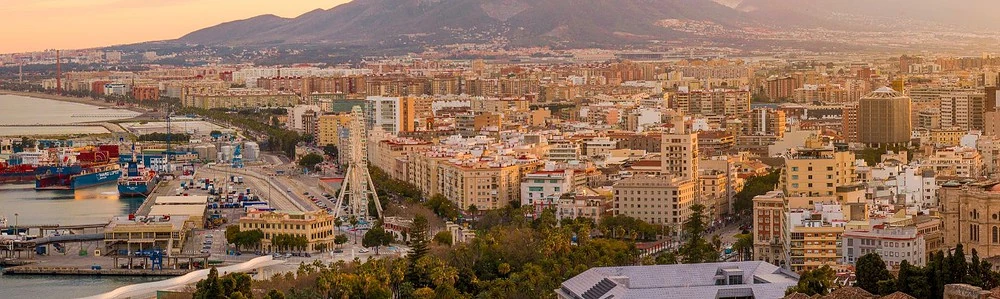 Vedere panoramică asupra orașului Malaga