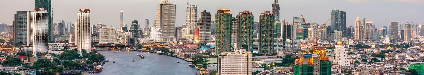 Orașul Bangkok la apus