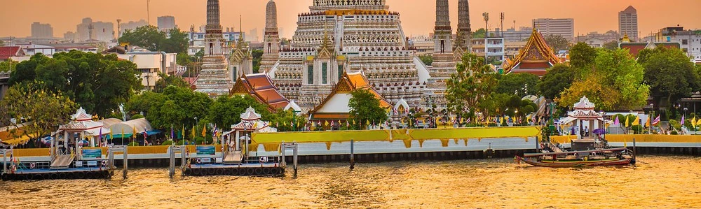 Priveliște panoramică asupra orașului Bangkok