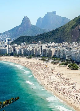 O plajă albă din Brazilia