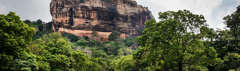 O stâncă într-o pădure din Sri Lanka
