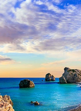 O plajă din Cipru