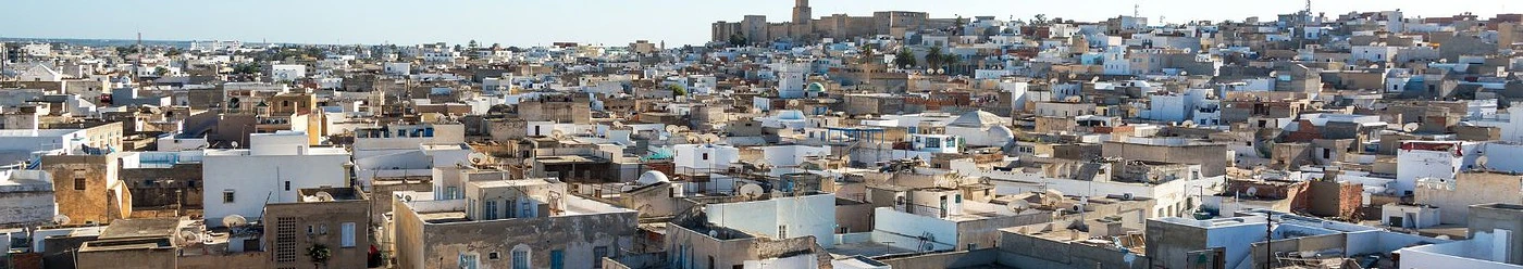 Clădirile orașului Sousse privite de sus
