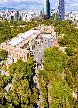 Peisaj panoramic al unei zone din Mexic