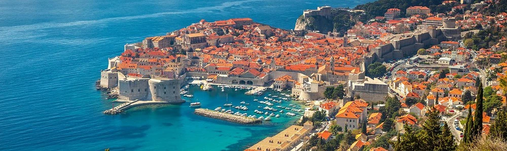 Vedere panoramică asupra orașului Dubrovnik