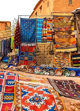 O piață din Maroc