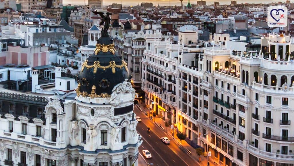 Peisaj panoramic al capitalei Madrid