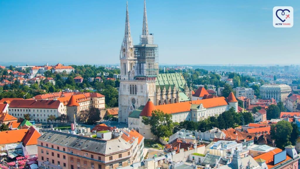 Peisaj panoramic al orașului Zagreb