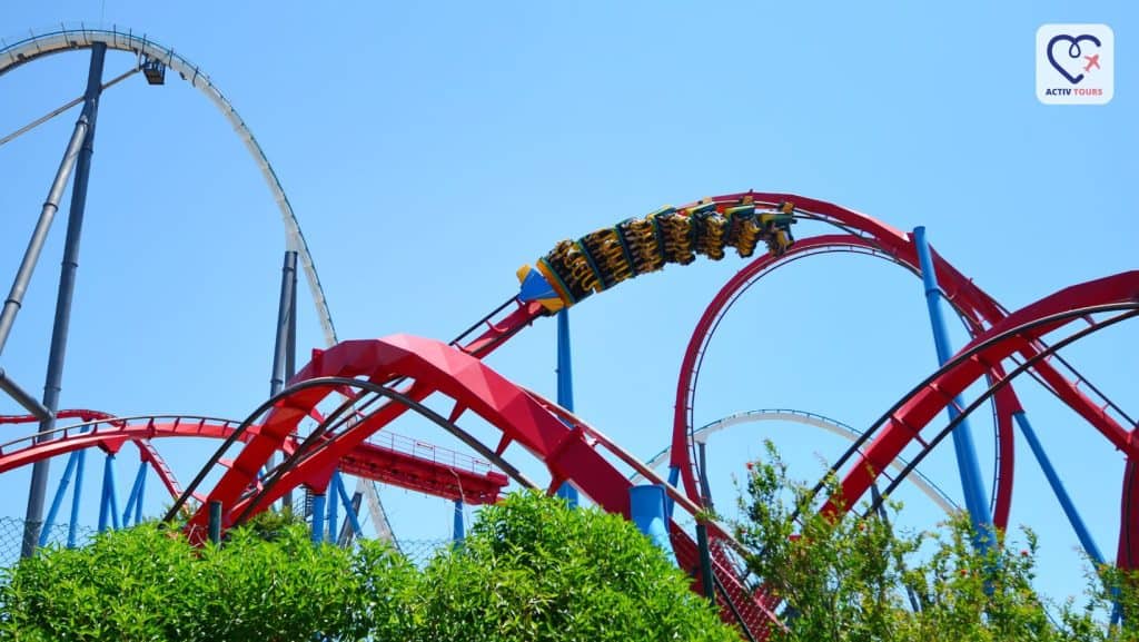 Roller coaster din parcul Portaventura