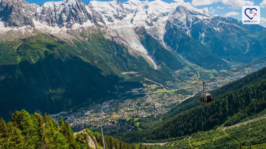 Peisaj panoramic al stațiunii Chamonix