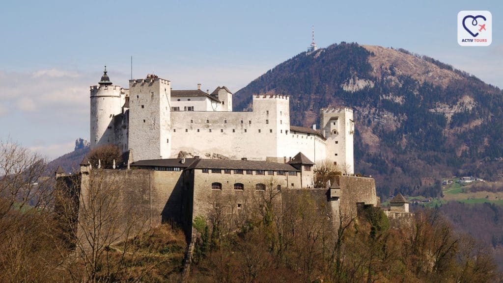 Peisaj panoramic al castelului