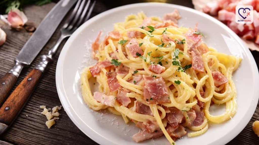 Paste carbonara, mâncare tradițională italiană